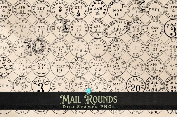 Download Mail Rounds Digi Stamps Transparent PNG - Premium Resources