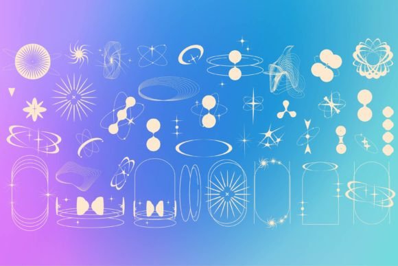 Download 40 Y2k Aesthetic Shape Modern - Premium Resources
