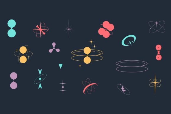 Download 18 Y2k Shape Color Modern Sipmle Graphic - Sipmle Collection