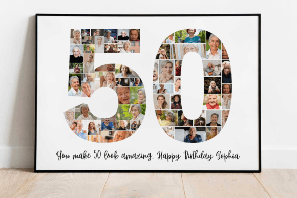 Download 50th Birthday Photo Collage Template - Collage Collection