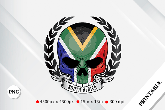 Download South Africa Skull Ribbon Pride Icon - Africa Collection
