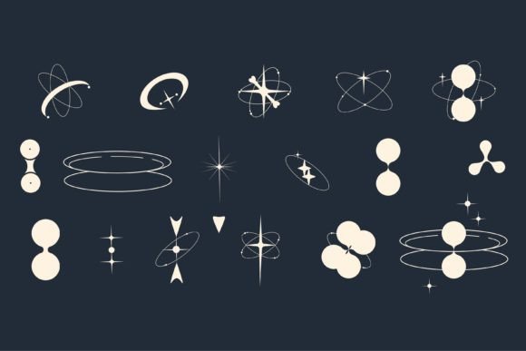 Download Set Abstract Y2k Form Aesthetic Design - Premium Resources